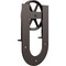 Ekena Millwork Premium Wagon Wheel Horseshoe Roller Hanger w/ Bolts for Barn Door for 2 1/4" Doors, Bronze Texture GB60015R2WBZ - alternate 4